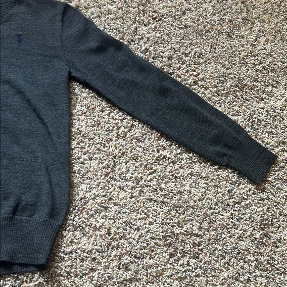 Polo by Ralph Lauren Vintage Kids Gray V-Neck Sweater Size YM - Picture 4 of 7